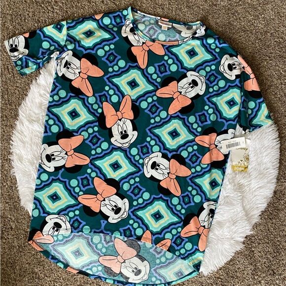 LULAROE Disney Minnie Mouse Irma Top New Women’s Size XXS - Picture 1 of 6